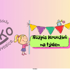 Kroužky v Elku v týdnu podle času.