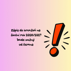 KROUŽKY NA ŠK. ROK 2026/2027
